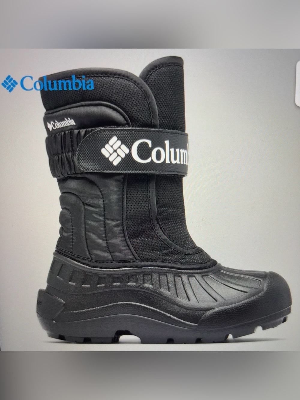 Columbia Size 5 Kids Powderbug Snowlite Strap Boot. Excellent Condition.